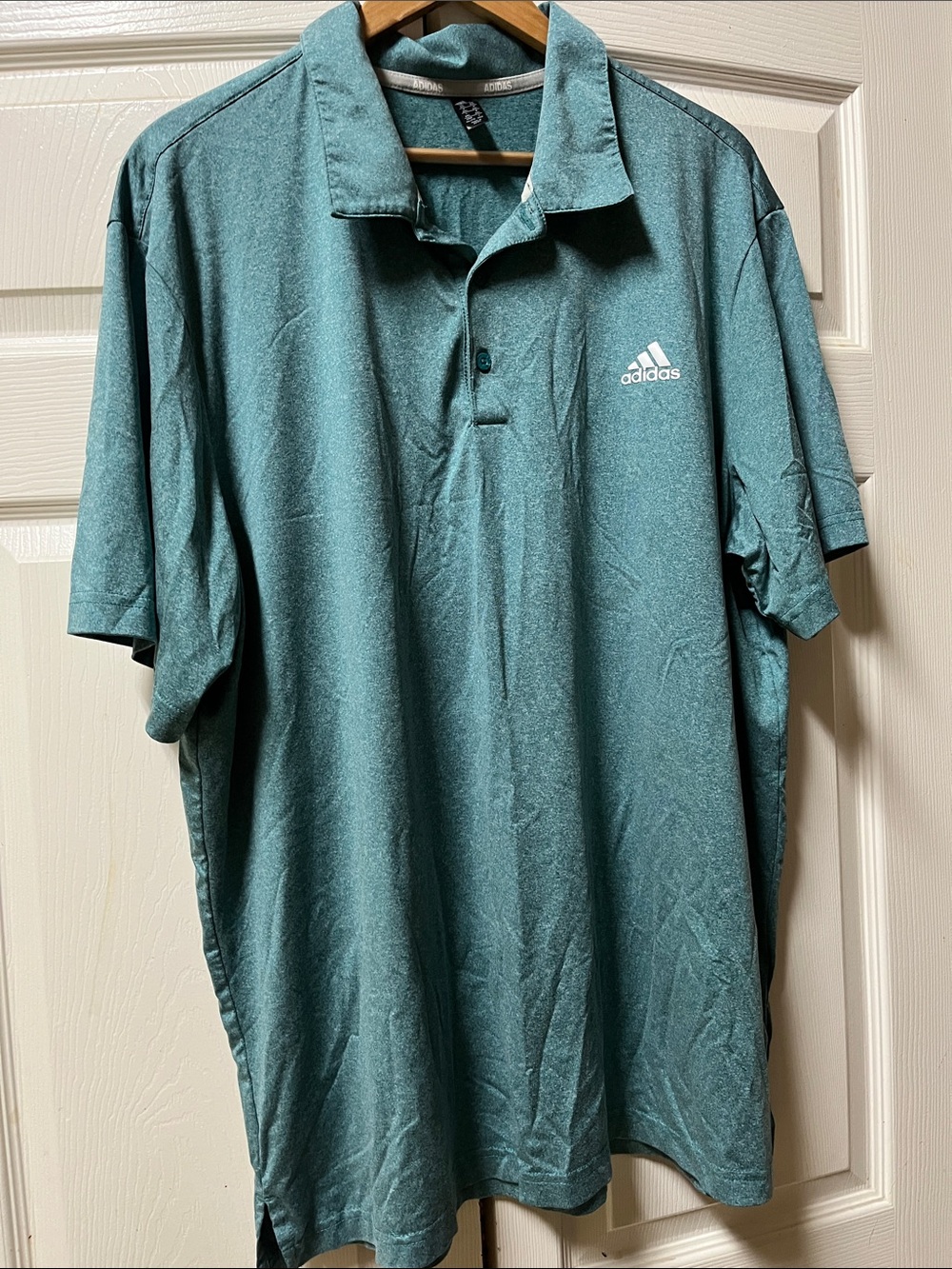 adidas polo shirt men’s 2XL Teal Green casual golf